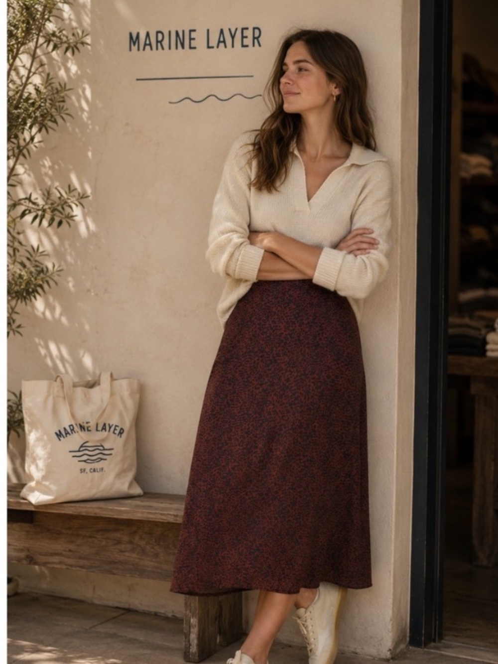 Marine Layer Ryan Midi Slip Skirt NWT various sizes